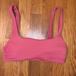 pink aerie swim top